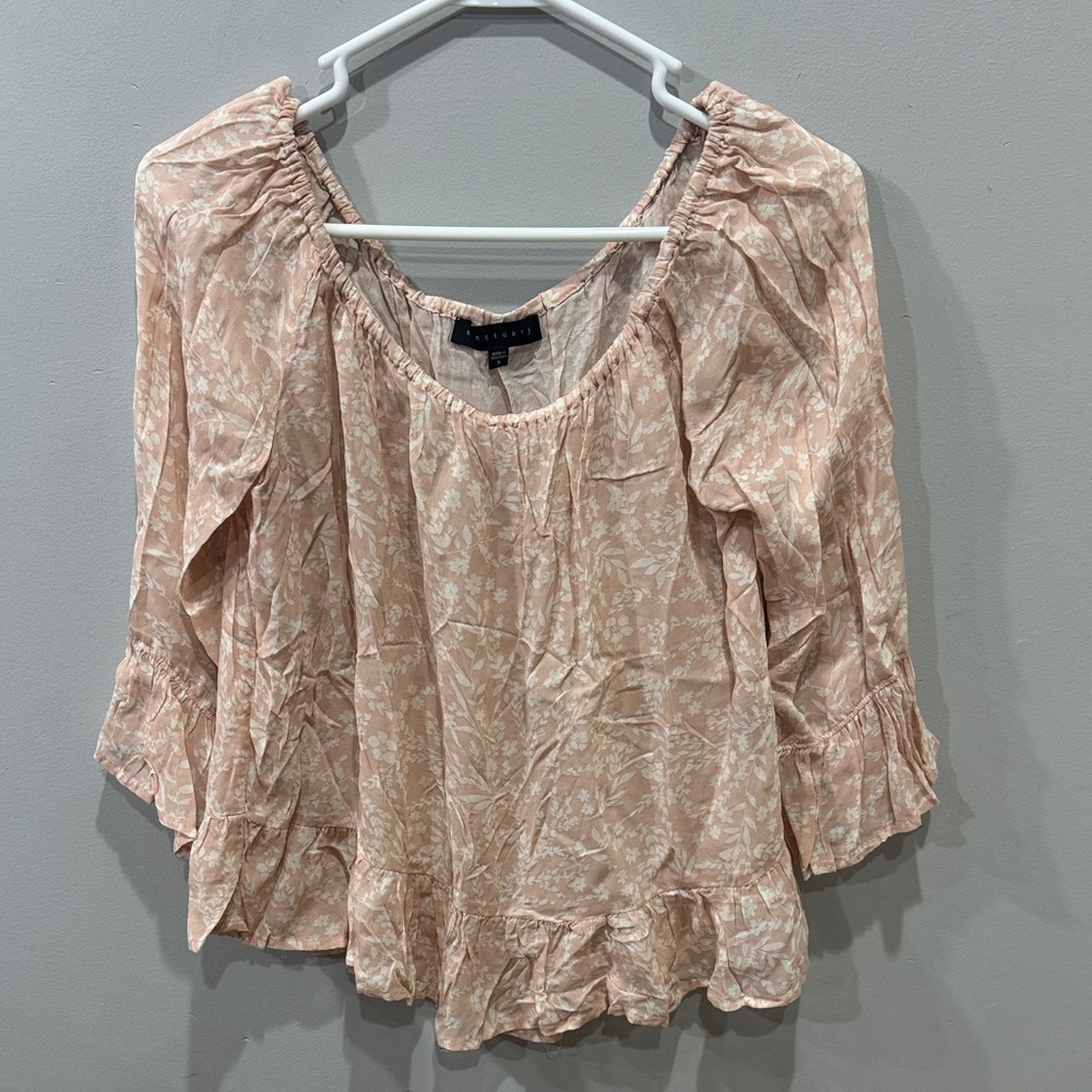 Sanctuary Light Pink Patterned Blouse